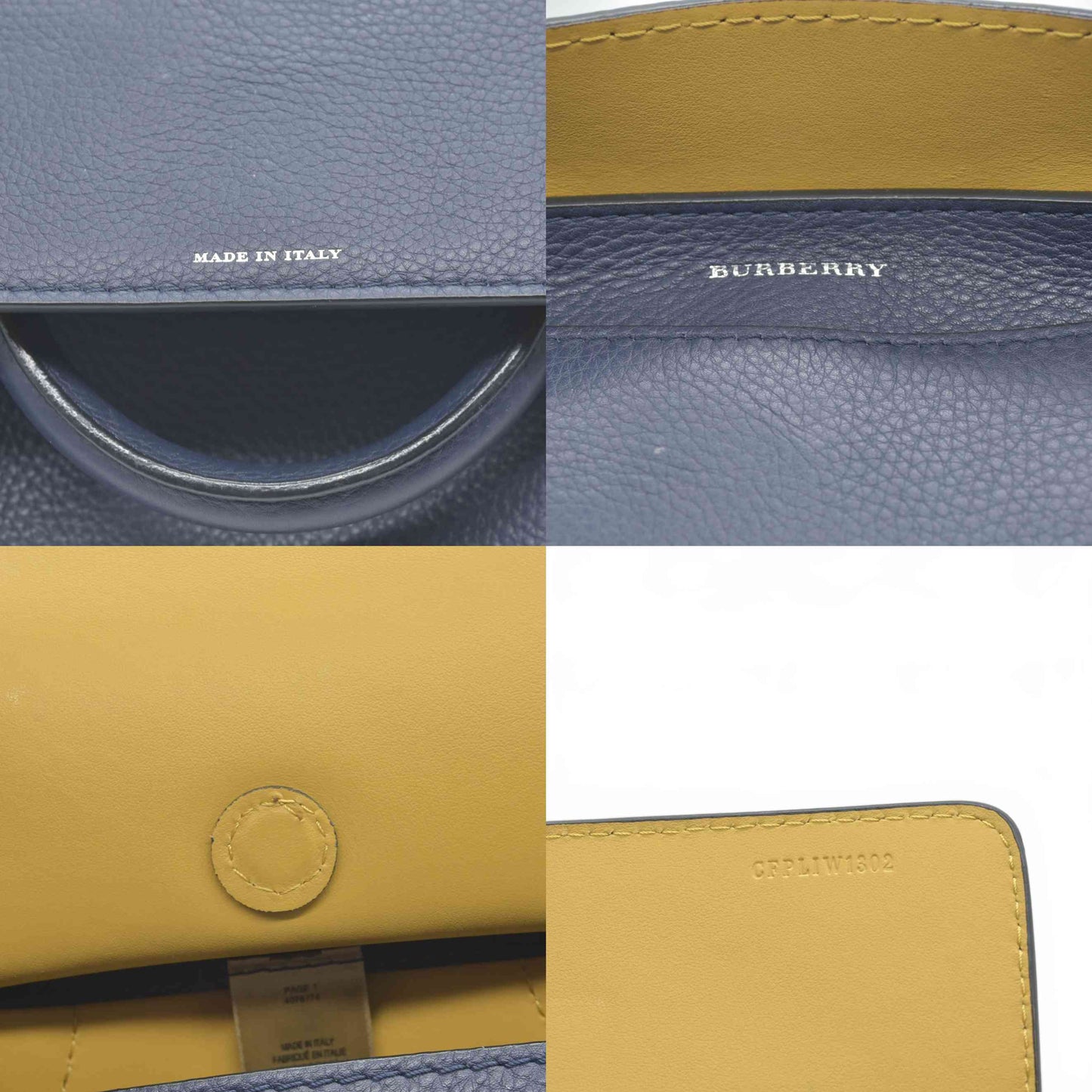$2600 Burberry Marais Calfskin Medium Belt Bag Regency Blue CONSIGNMENT