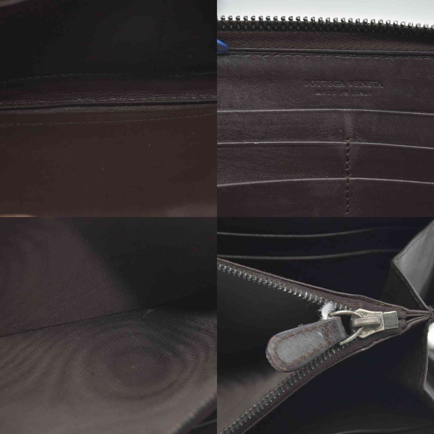 $1100 Bottega Veneta Nappa Intrecciato Zip Around Wallet CONSIGNMENT