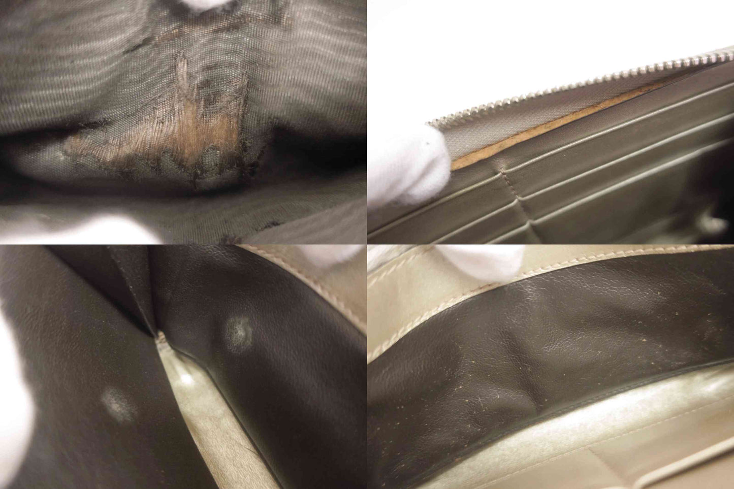 $660 Gucci GG Imprime Canvas Zip Around Wallet