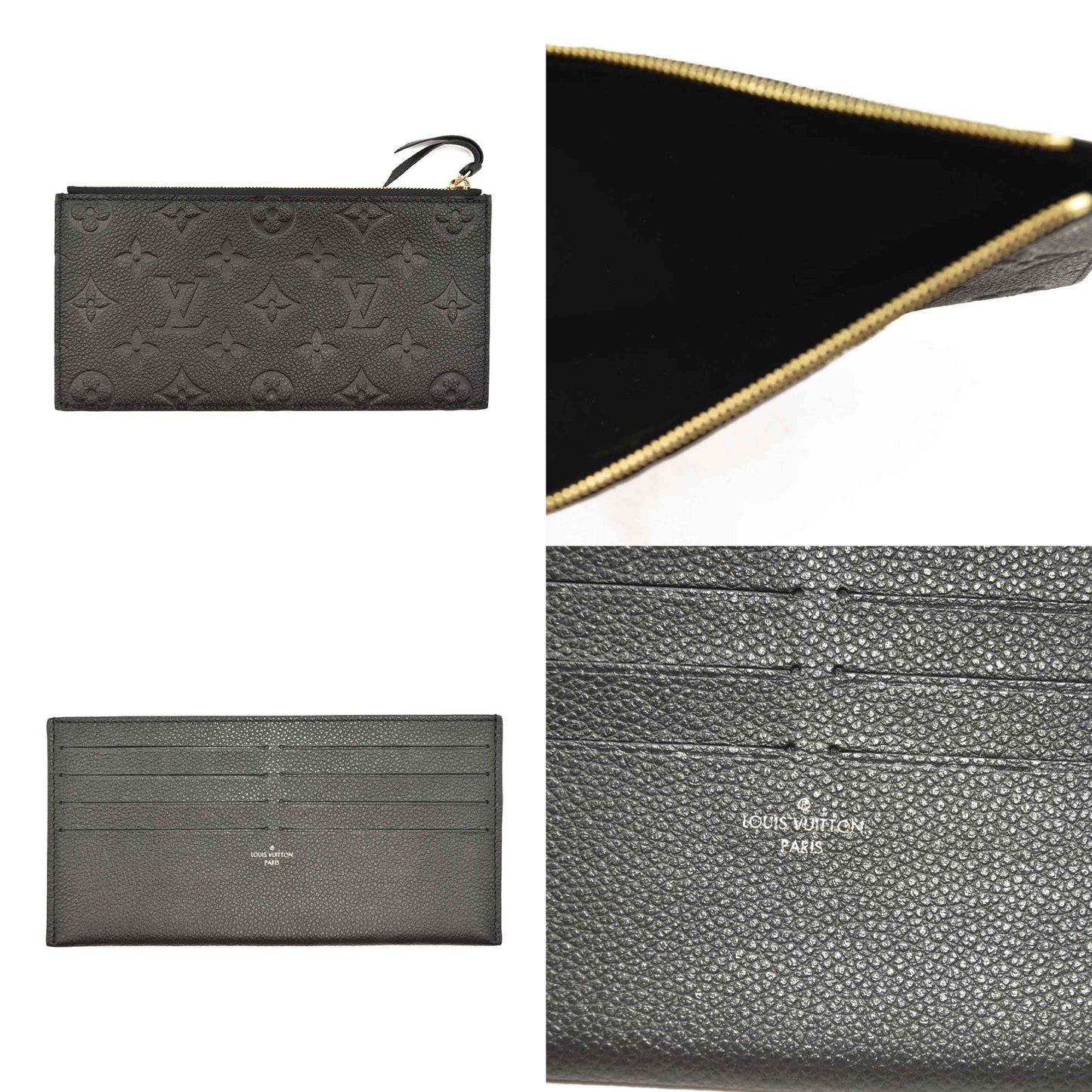 LOUIS VUITTON  Empreinte Pochette Felicie Chain Wallet Black