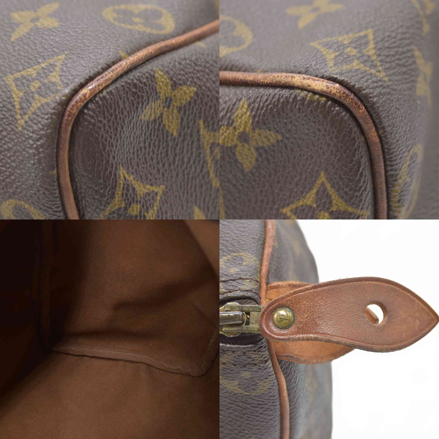1987 $1550 Louis Vuitton LV Hand Bag Speedy 25 Brown Monogram MI874