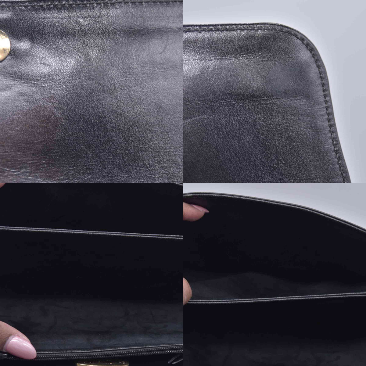 $950 GIVENCHY Smooth Calfskin 4G Logo Flap Crossbody Bag Black CONSIGNMENT 10021186