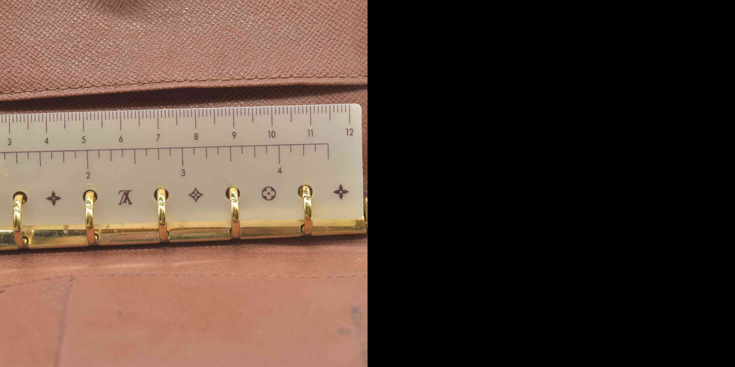 $505 1999 LOUIS VUITTON Monogram Small Ring Agenda Cover CA0959