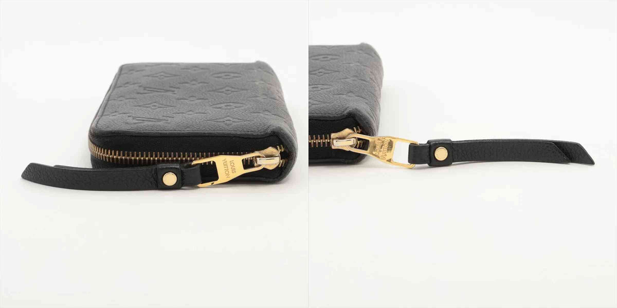 $1210 2015 Empreinte Zippy Wallet M61864 Noir Zip Round Wallet 10021035 SP1155
