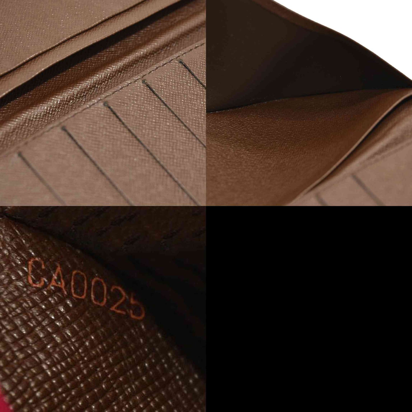 Louis Vuitton  Damier Ebene Porte-Cartes Credit Yen Checkbook Wallet CA0025