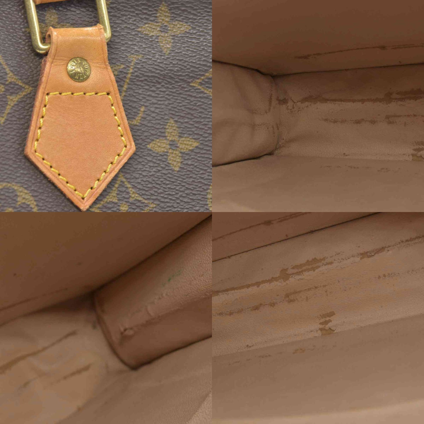 $1340 LOUIS VUITTON Monogram Sac Plat Hand Bag