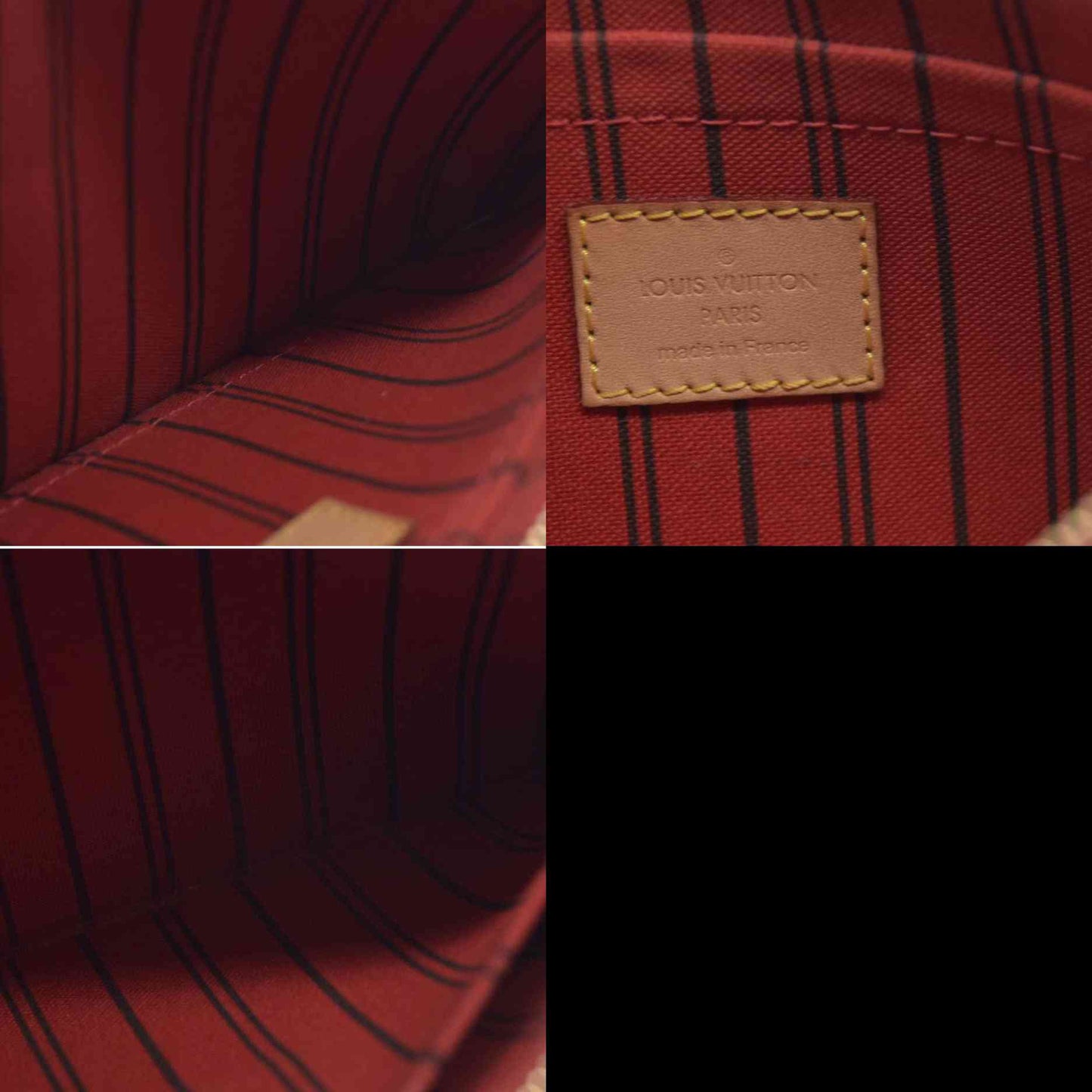 $600 Louis Vuitton Monogram Neverfull MM GM Pochette Cherry LA3176 CONSIGNMENT