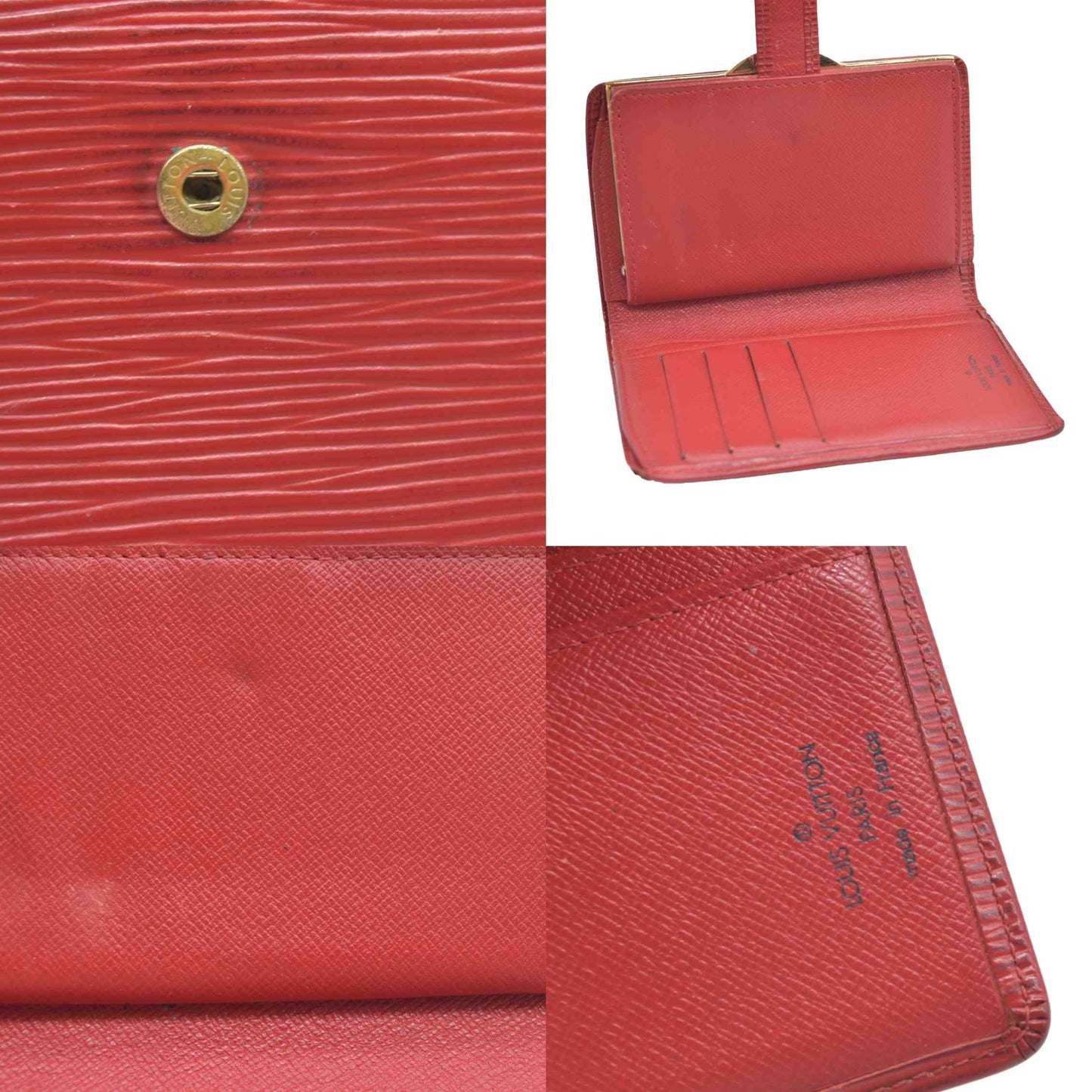 LOUIS VUITTON Epi Porte Monnaie Billets Viennois Wallet MI0997
