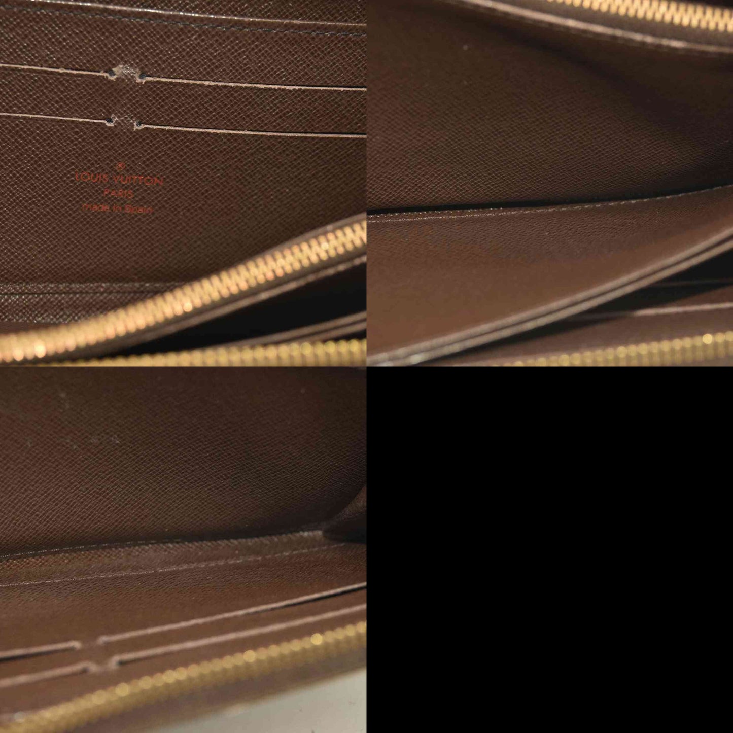 Louis Vuitton  Damier Ebene Zippy Wallet CA4089