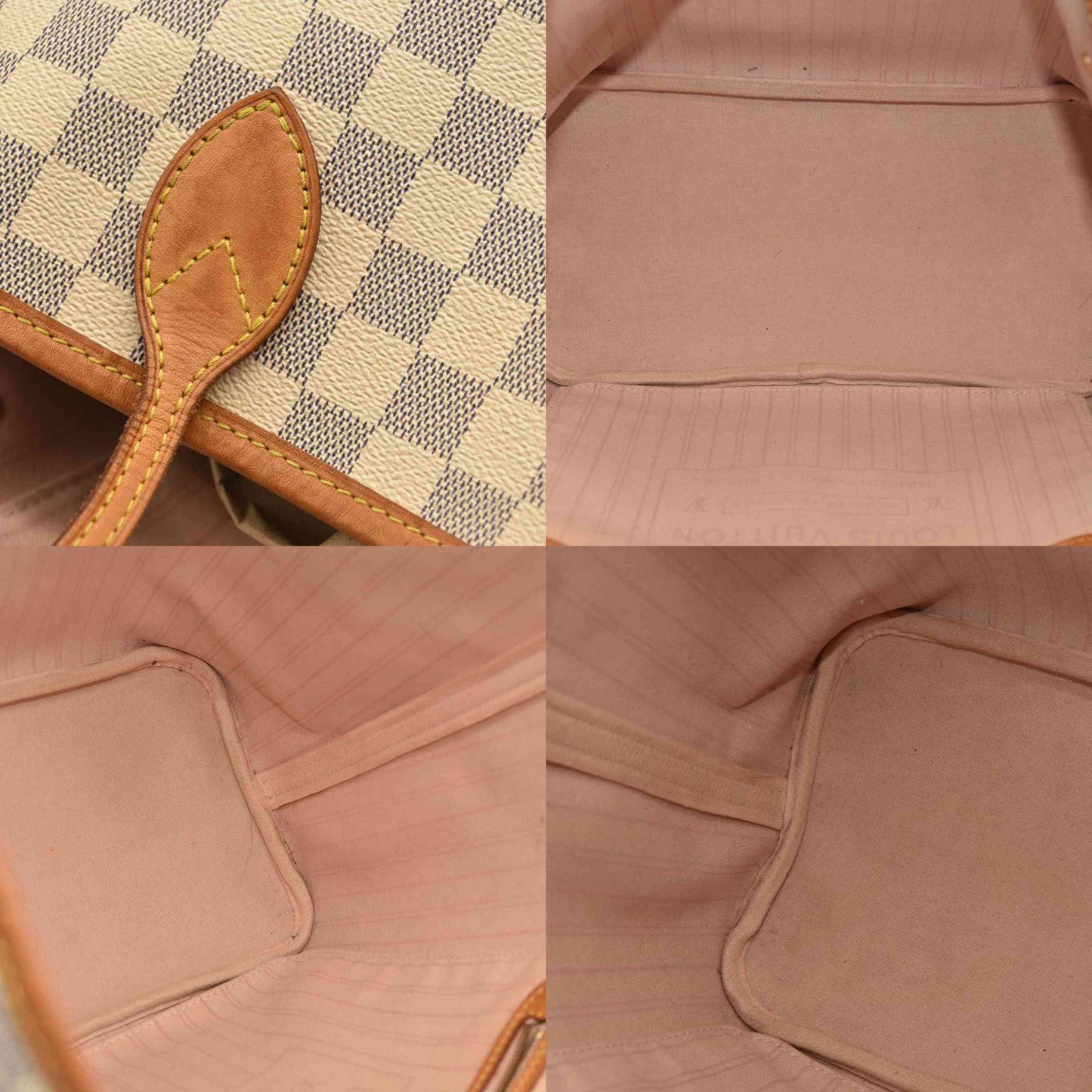 Louis Vuitton  Damier Azur Neo Neverfull MM Rose Ballerine