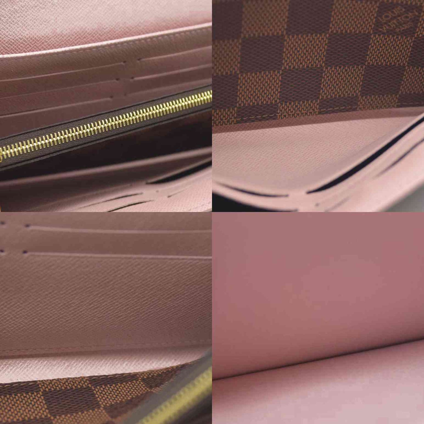 LOUIS VUITTON Damier Ebene Portefeuille Sarah Long Wallet CA2119