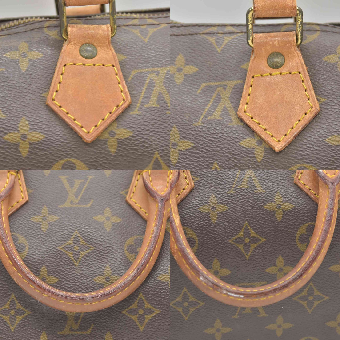$1490 1989 Louis Vuitton  Speedy 25 Brown Monogram MI8911