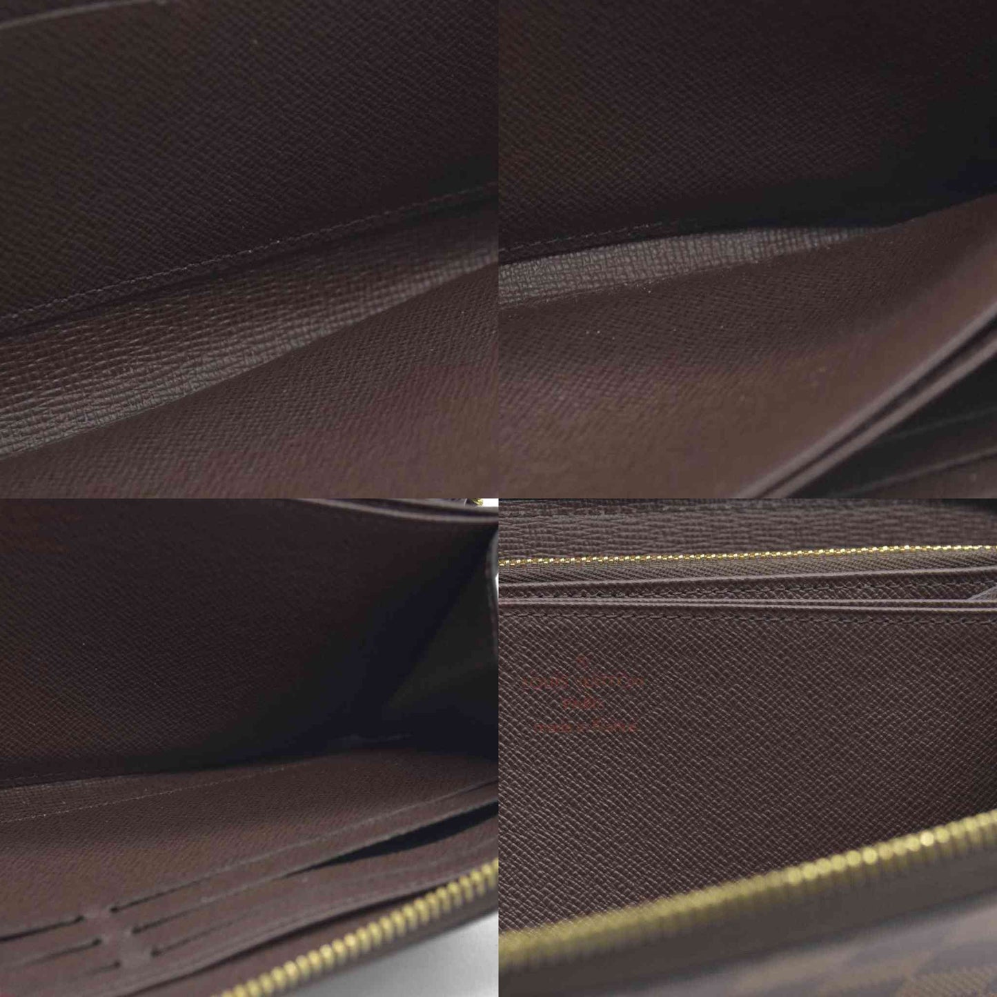 $915 2021 Louis Vuitton  Damier Ebene Zippy Wallet MI0231