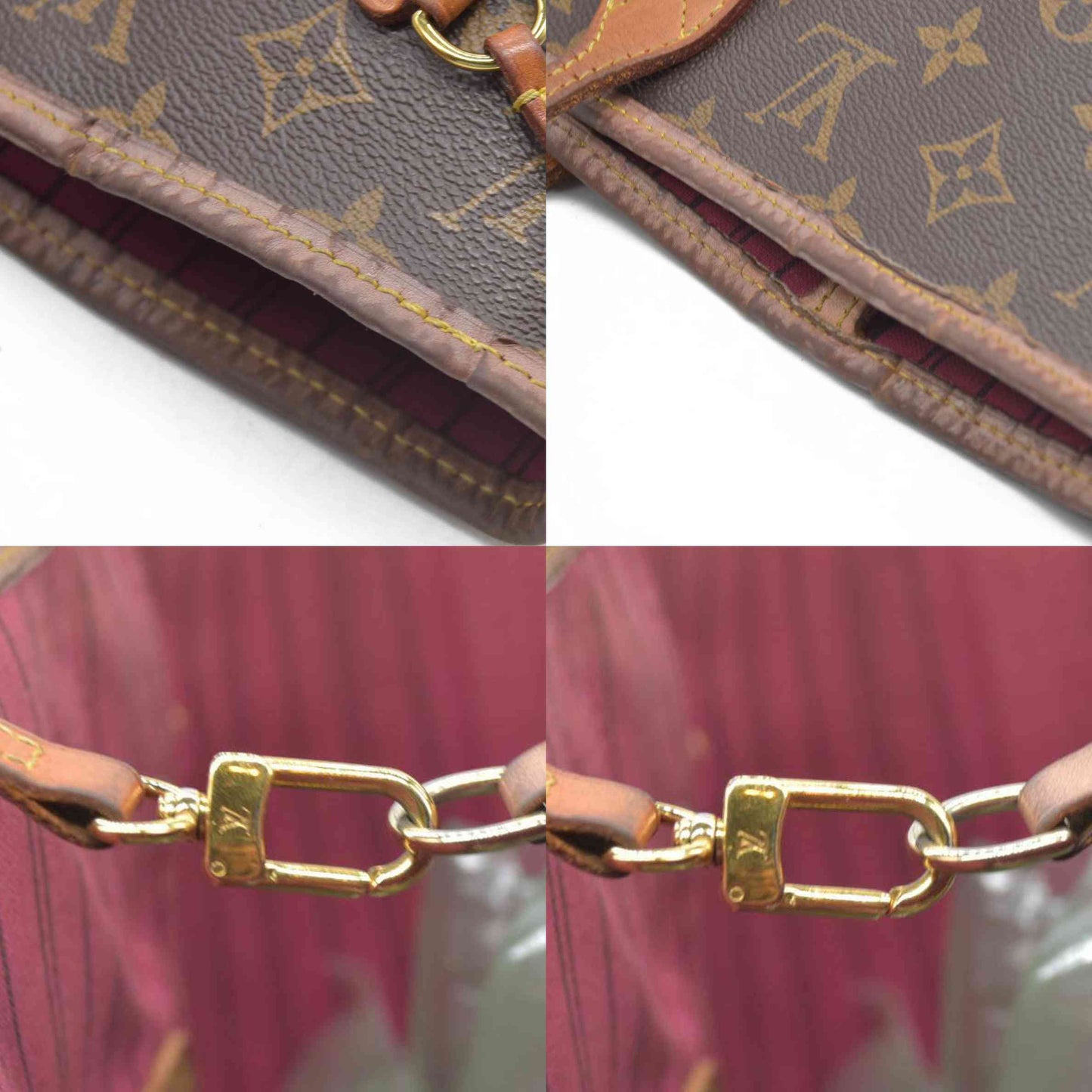 $2170 Louis Vuitton Monogram Neo Neverfull MM Pivoine SD3109