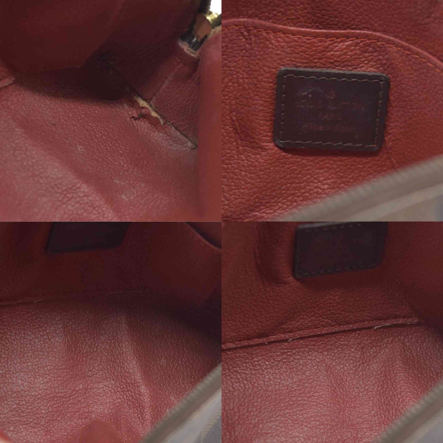 Louis Vuitton $600 Damier Ebene Pochette Cosmetic Pouch Bag