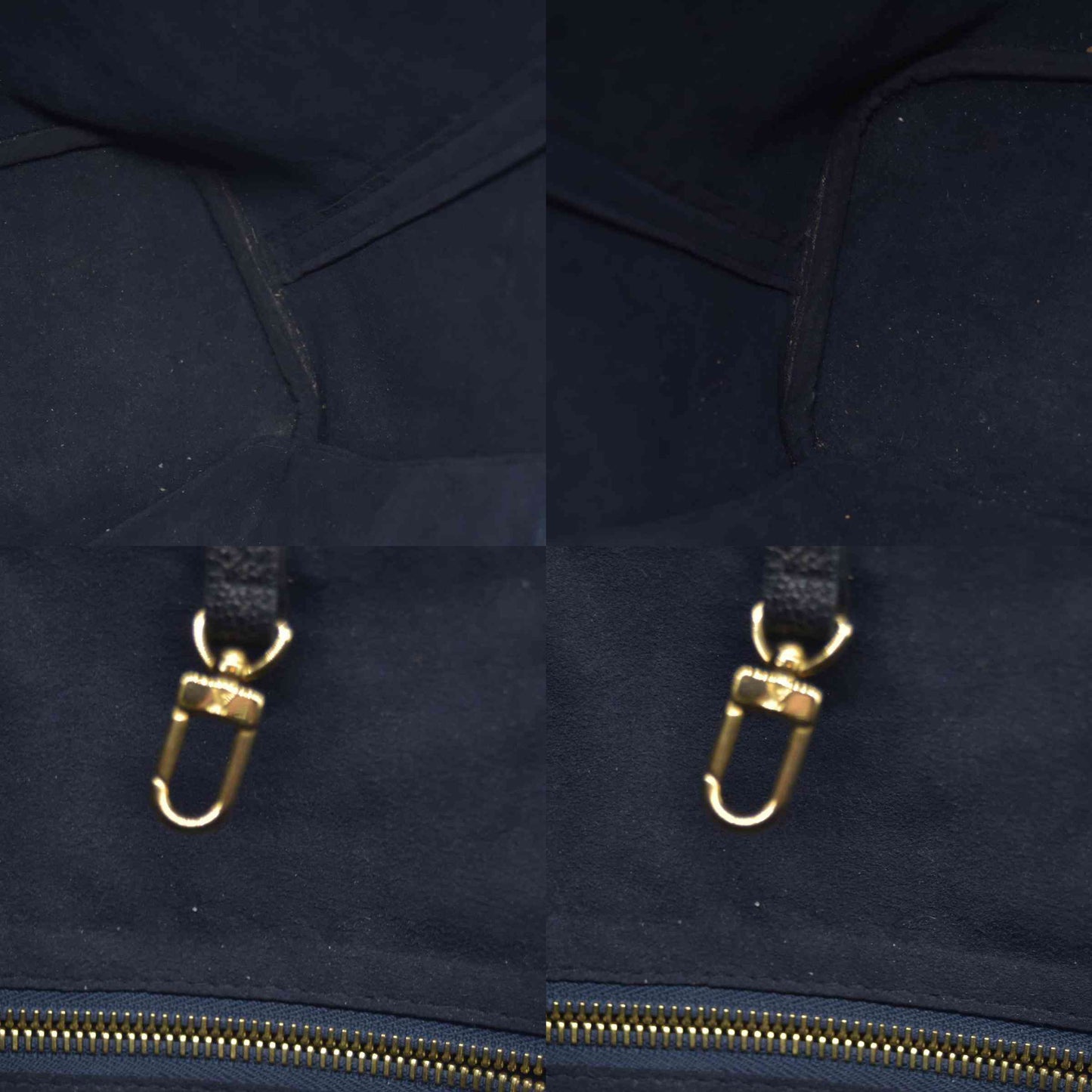 $3050 RFID Louis Vuitton Empreinte Monogram Giant Neverfull MM Black