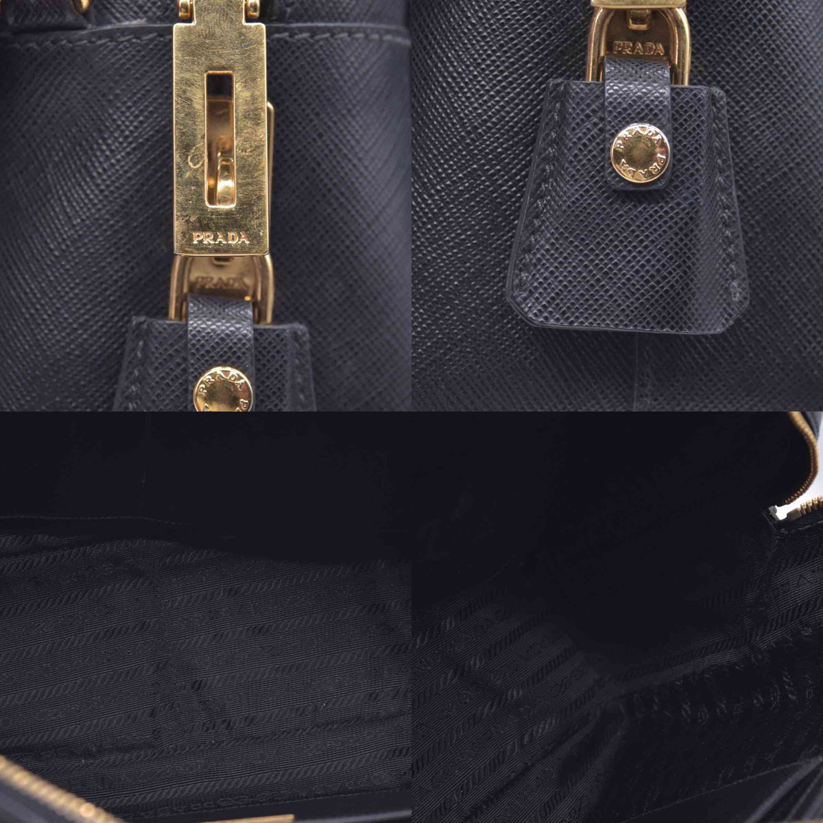 $1195 Prada Bauletto Handbag Saffiano Leather Medium CONSIGNMENT