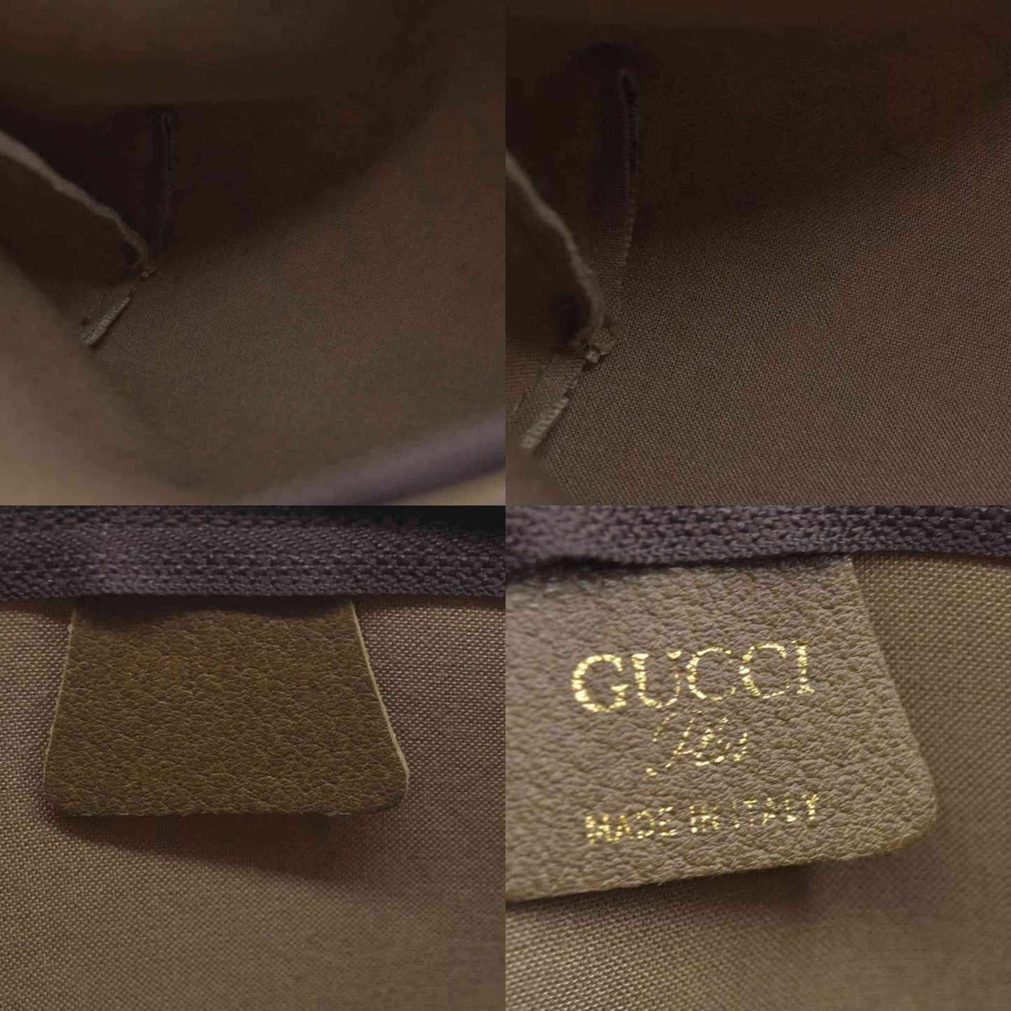 Gucci GG  Gucci Plus PVC Leather Pouch Clutch Bag