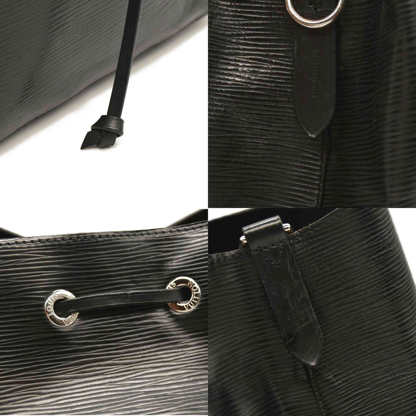 $2570 Louis Vuitton Epi Neonoe Black SR0168