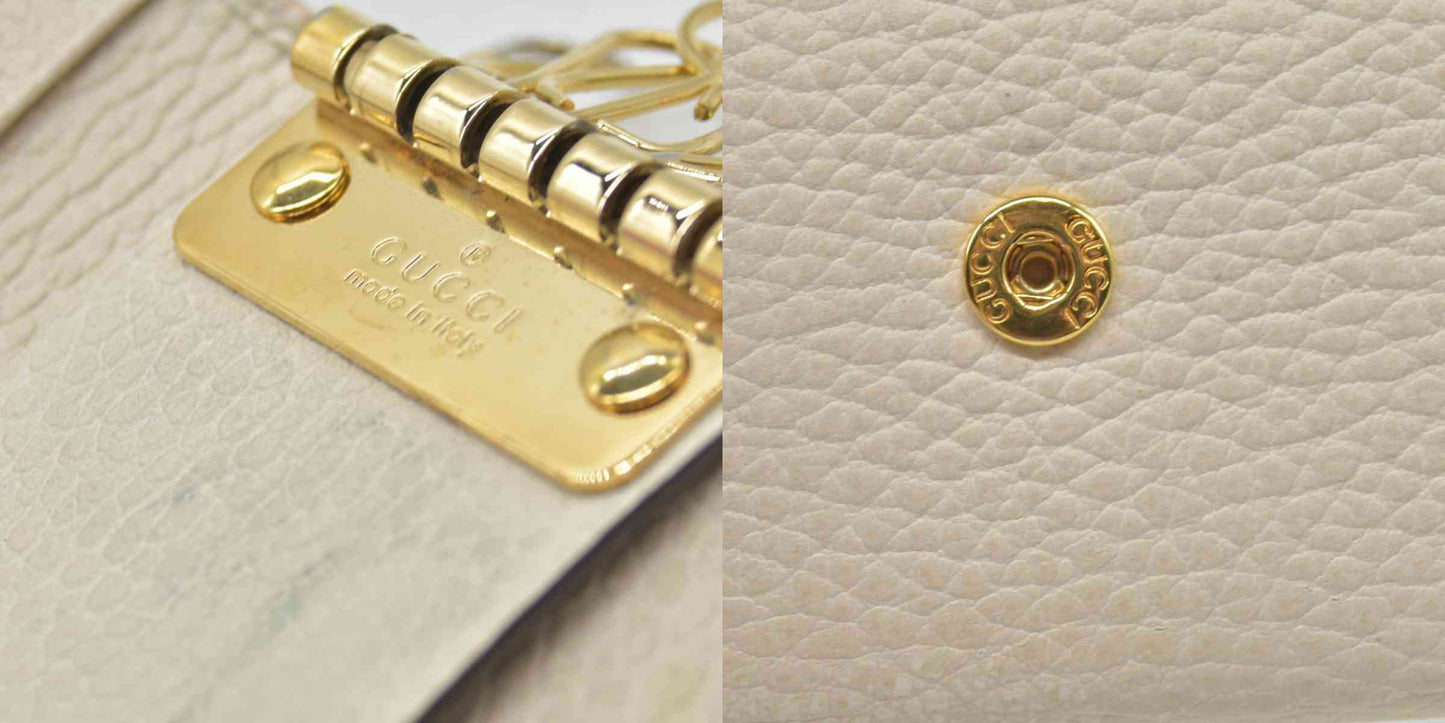 $360 GUCCI GG Marmont Leather 6 Ring Key Case