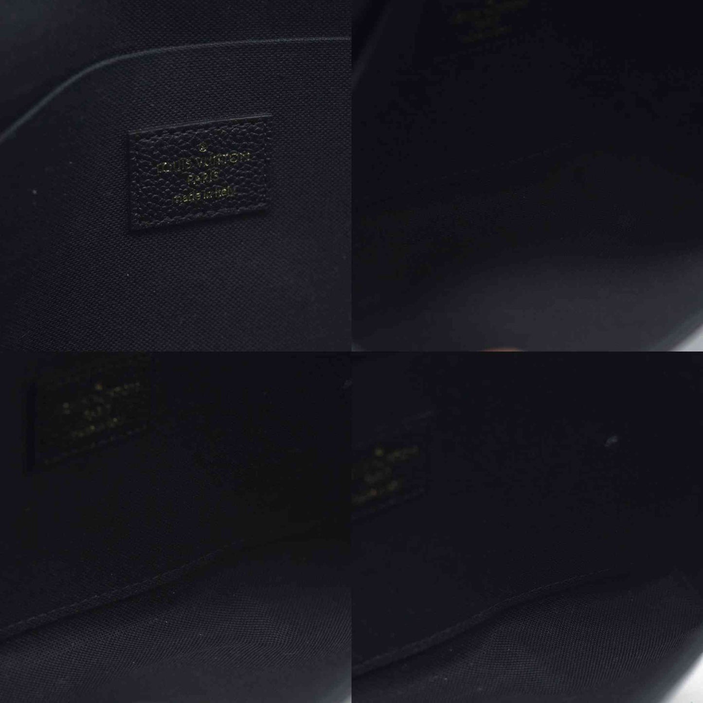 $1720 Louis Vuitton LV Monogram Pochette Félicie Black