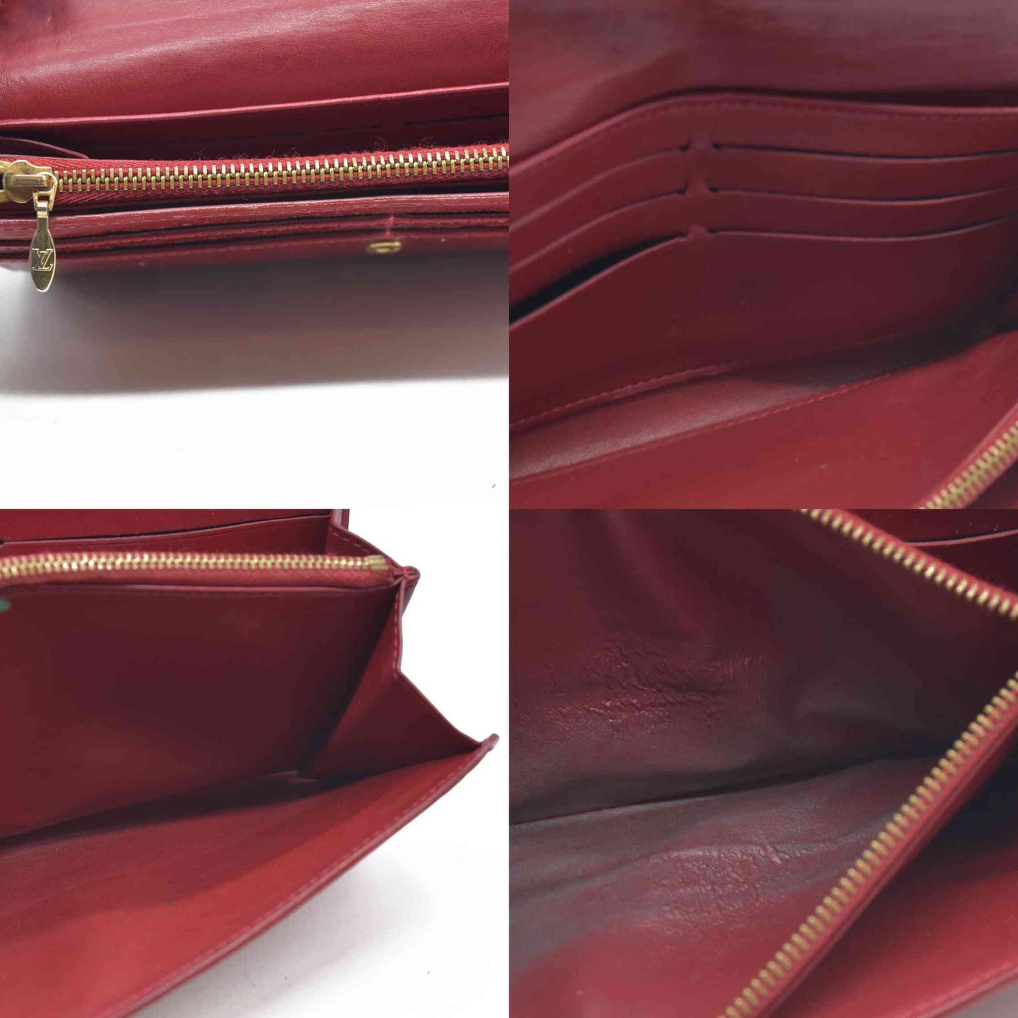 $725 Louis Vuitton Monogram Vernis Porte Feuille Sarah Long Bifold Wallet TH4079