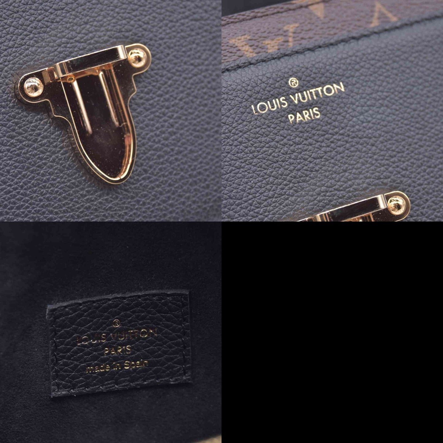 $2830 2018 Louis Vuitton Monogram Victoire Black CA4138
