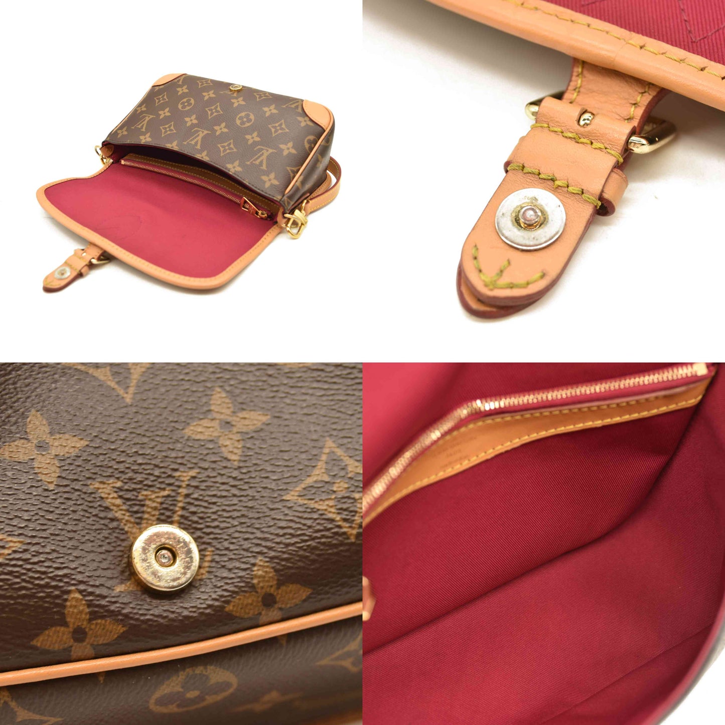 Louis Vuitton  Monogram Diane Fuchsia RFID