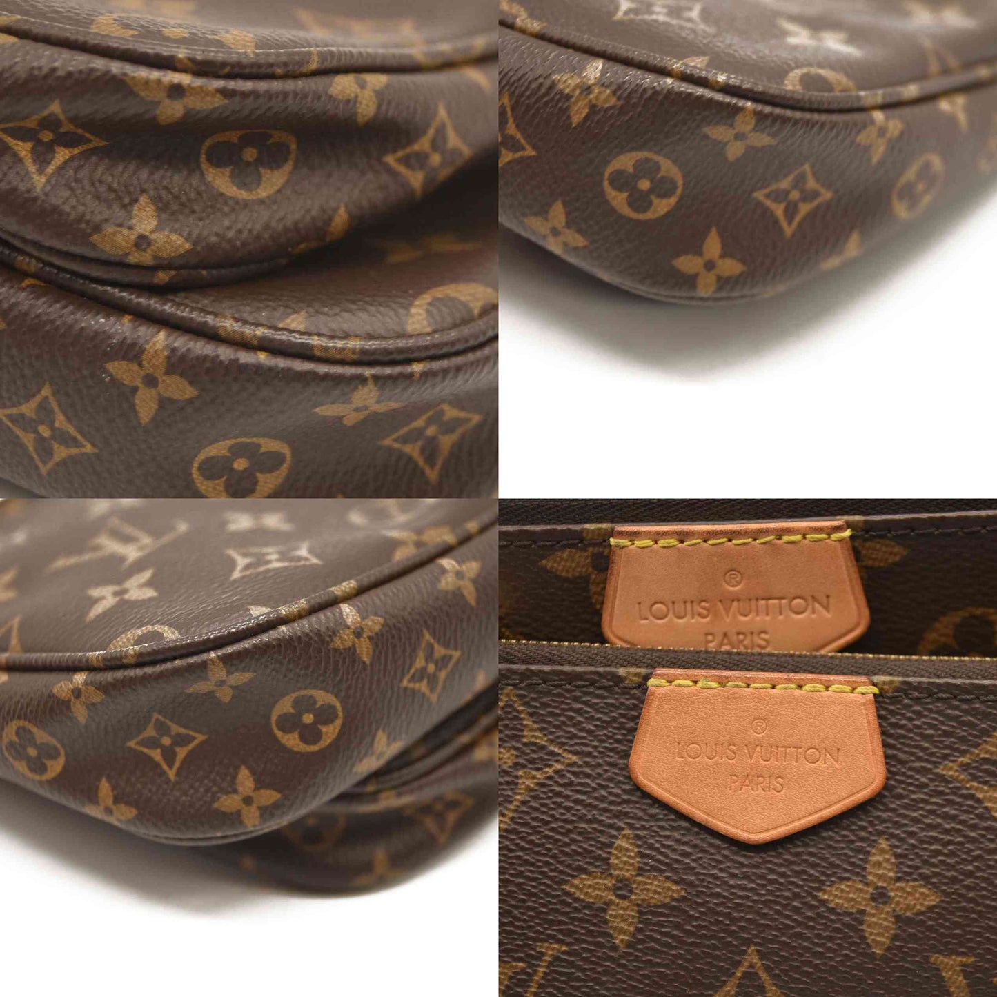 LOUIS VUITTON  Monogram Multi Pochette Accessories Kaki RFID