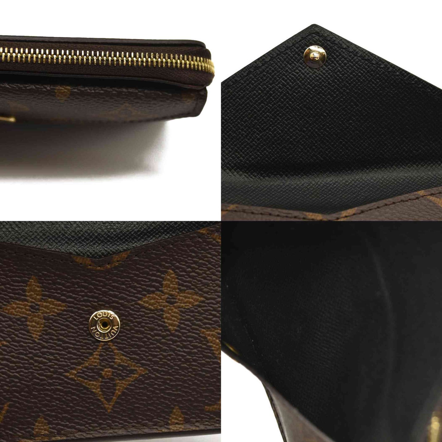 LOUIS VUITTON  Monogram Recto Verso Card Holder Black