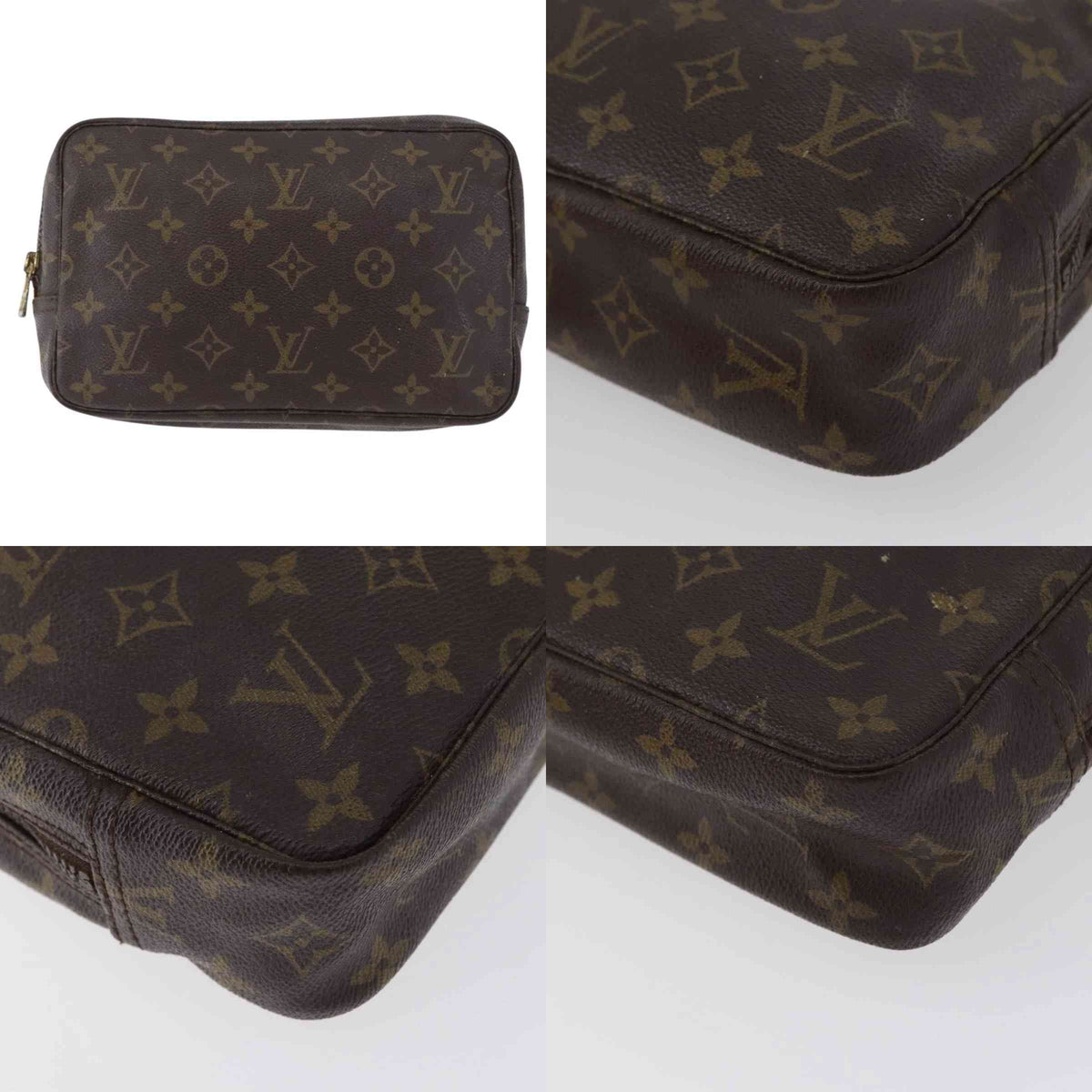 $600 LOUIS VUITTON Monogram Trousse Toilette 23 FRANCE VINTAGE