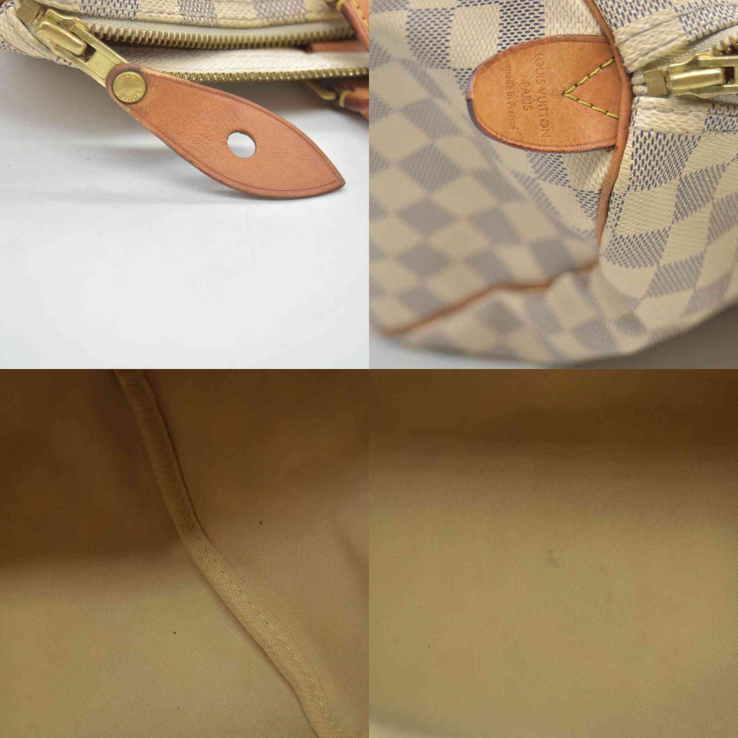 $1630 2012 Louis Vuitton Damier Azur Speedy 30 BA1192 CONSIGNMENT