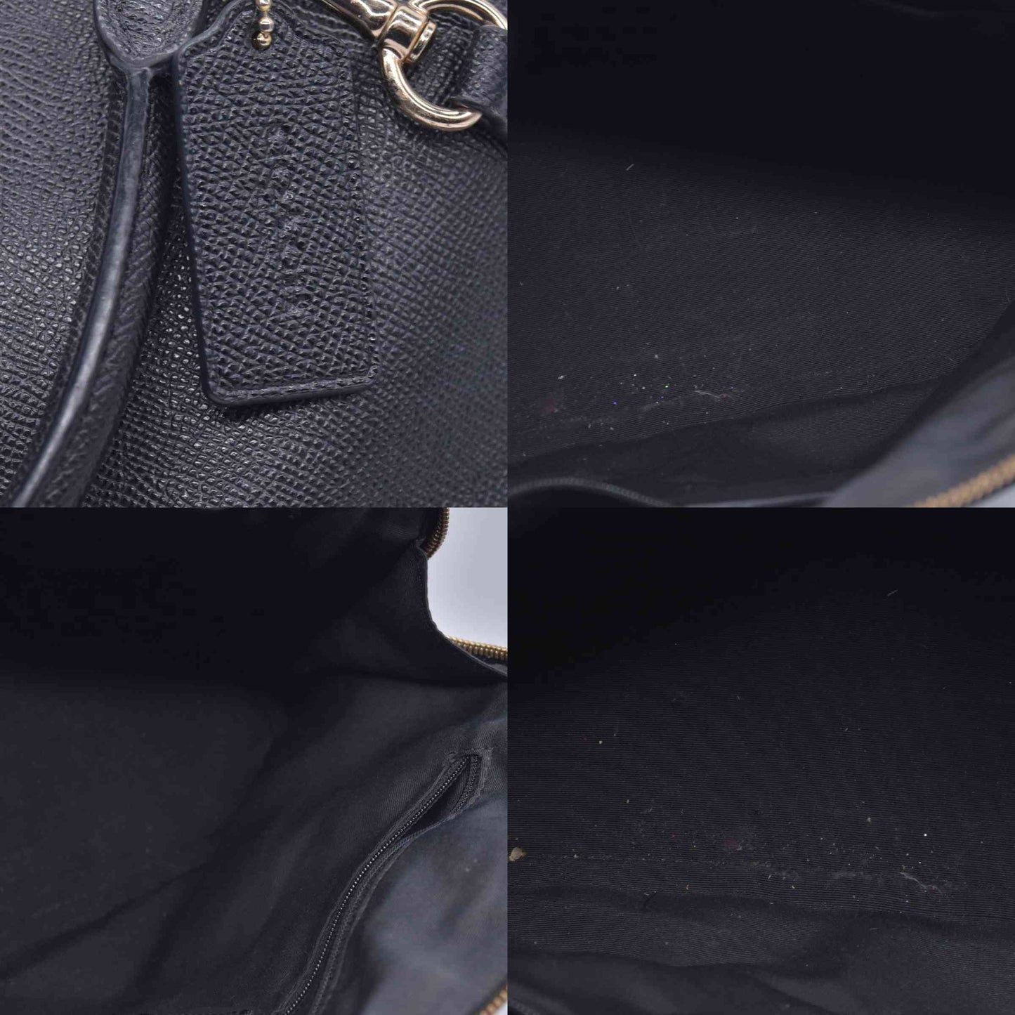 $450 Coach  Leather Top Handle Bag Black CONSIGNMENT