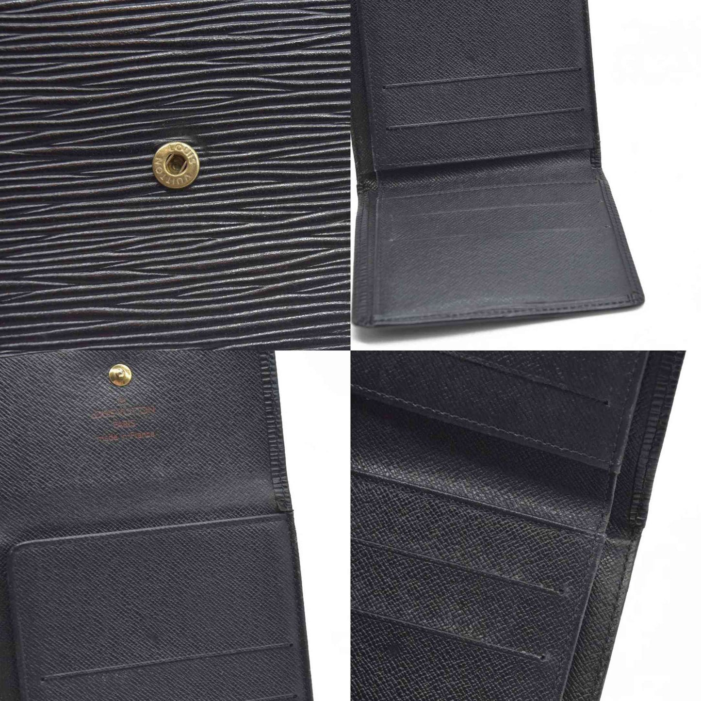Louis Vuitton Epi Porte Feiulle Elise Credit Leather Trifold Wallet SP0976