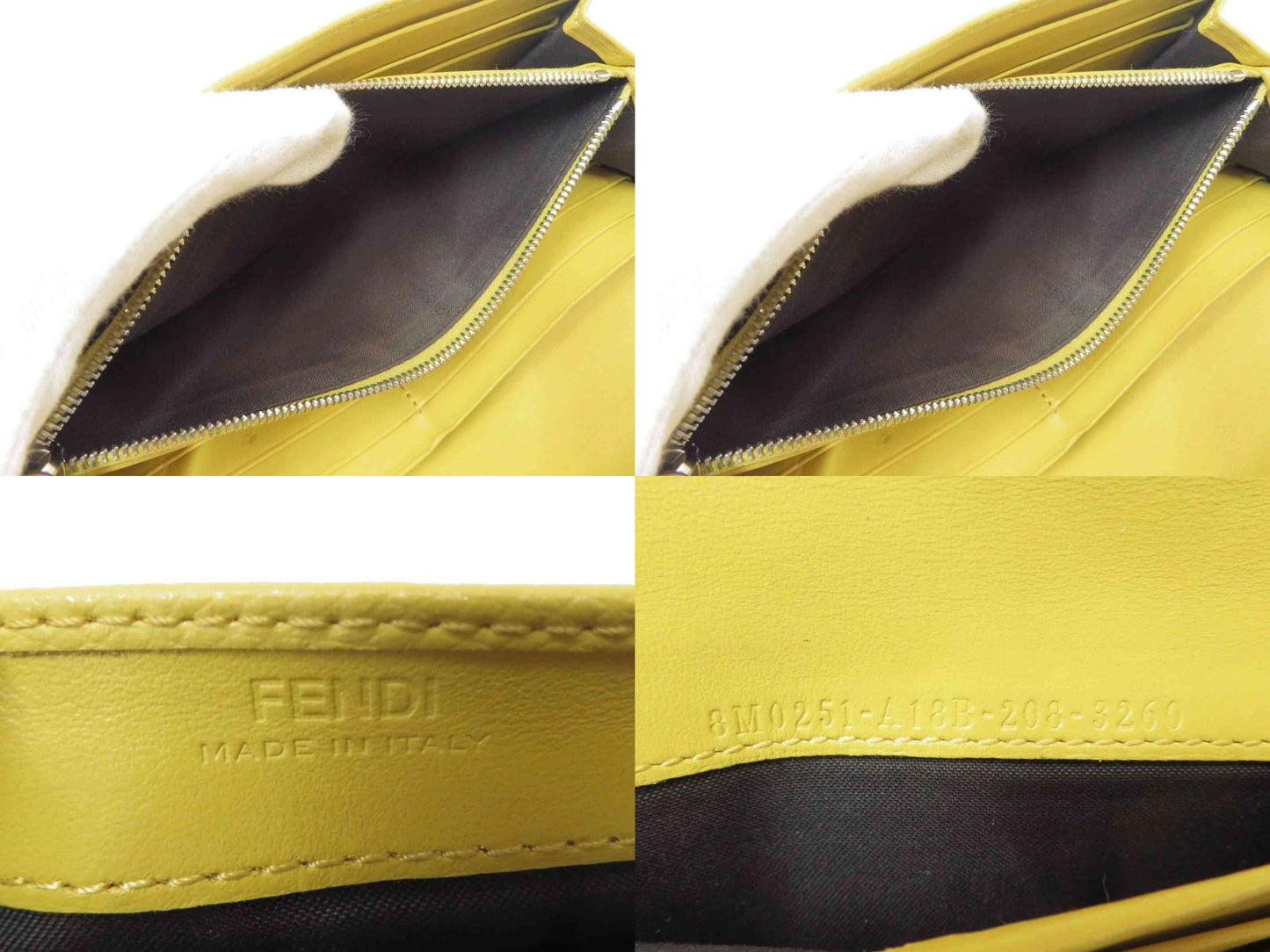 $900 FENDI F is Fendi Long Leather Bifold Long Wallet 2021