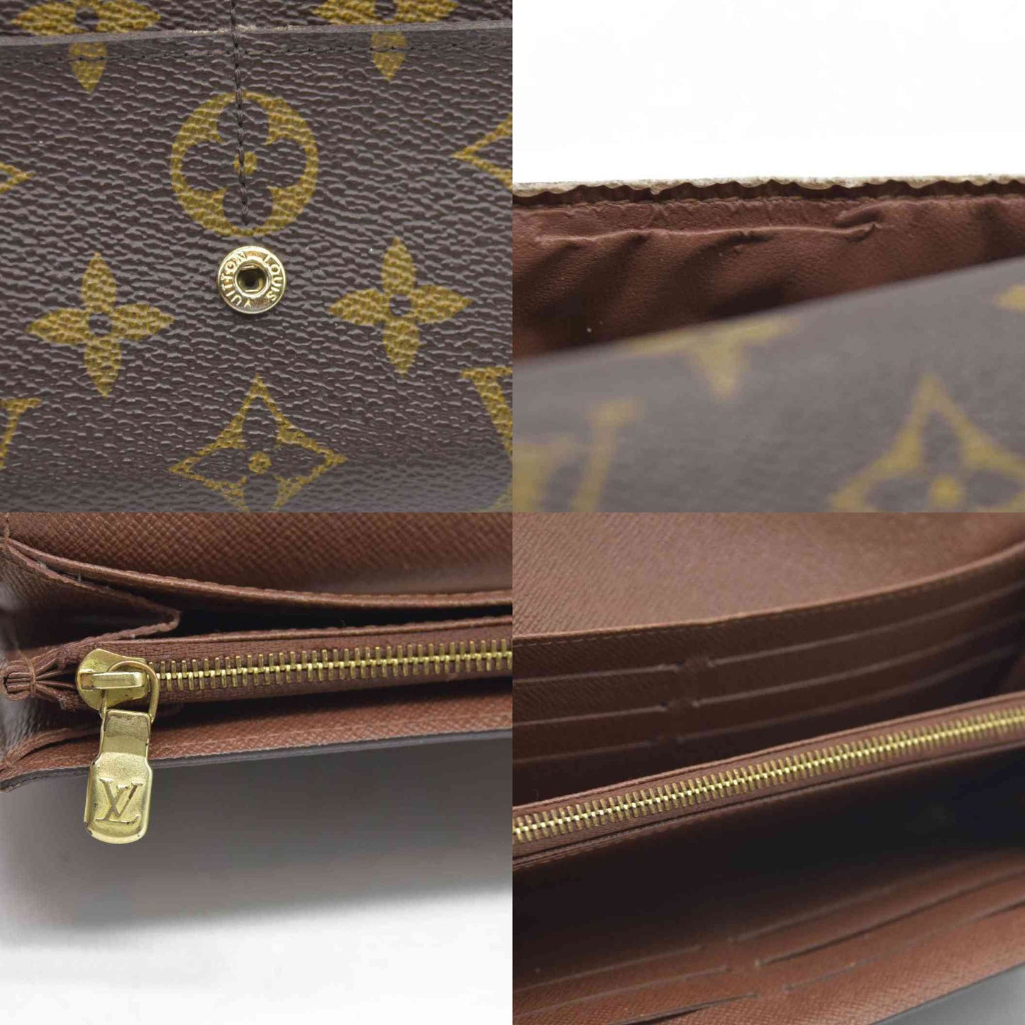 AUCTION $725 Louis Vuitton Monogram Sarah Wallet (no date code)