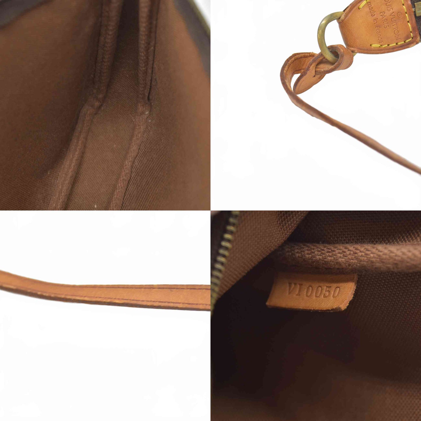$1290 2000 Louis Vuitton LV Pochette Accessoires Brown Monogram VI0050