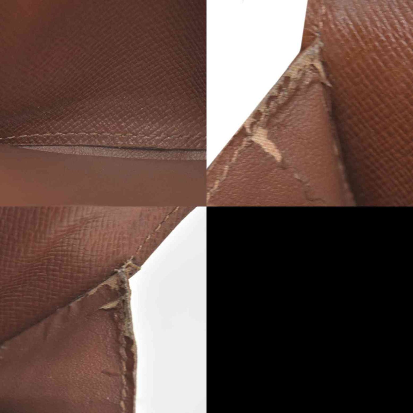 $435 Louis Vuitton Monogram Porte Monnaie Plat Coin Purse Wallet MI1002 CONSIGNMENT