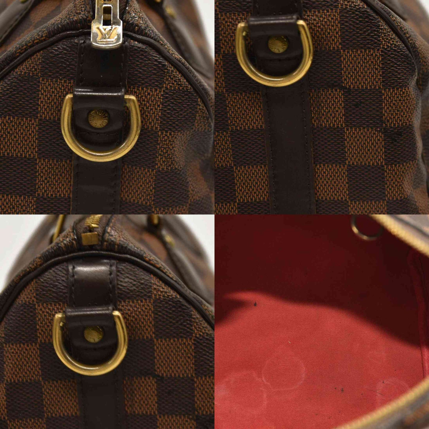 LOUIS VUITTON  Damier Ebene Speedy Bandouliere 25 CT3174
