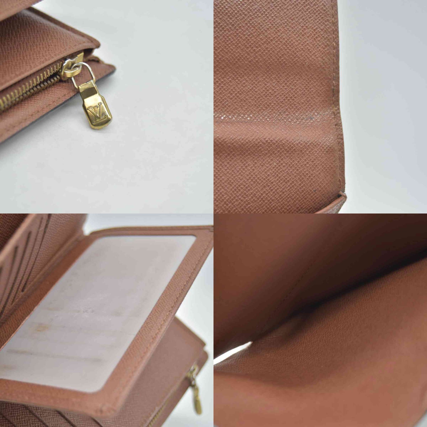 $550 2008 Louis Vuitton Monogram Porte Tresor Etui Papiers Wallet CA4098