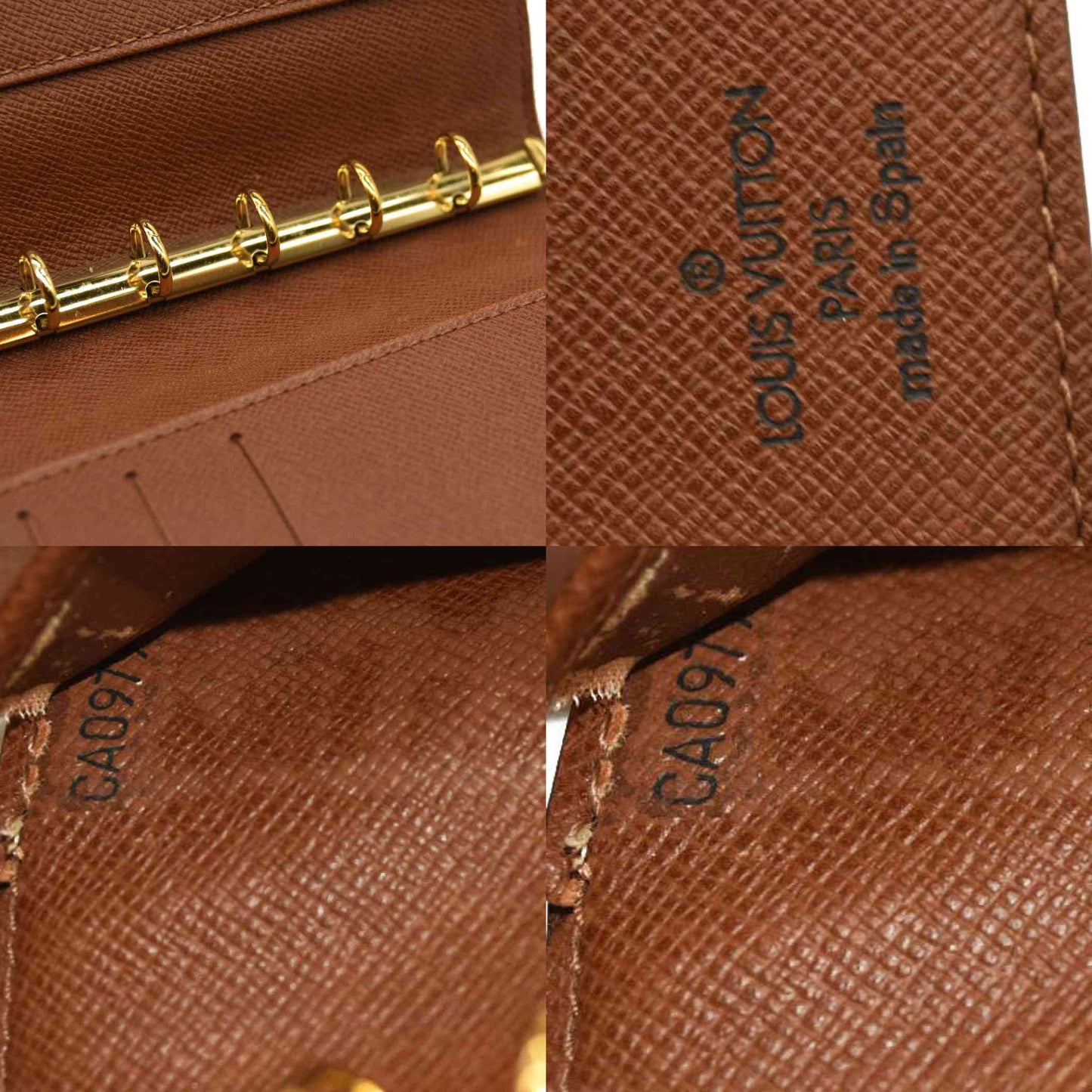 Louis Vuitton  Monogram Small Ring Agenda CA0979