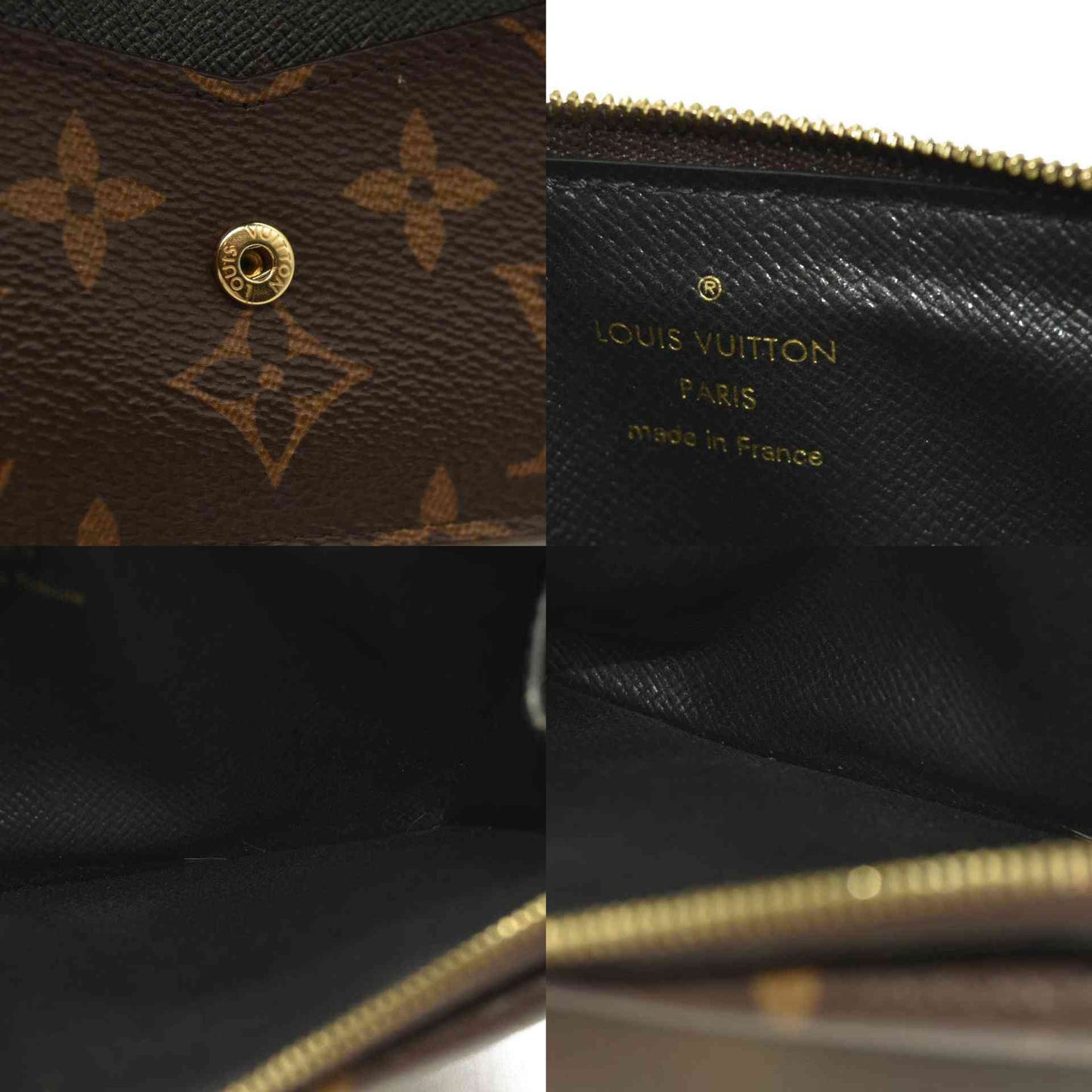 LOUIS VUITTON  Monogram Recto Verso Card Holder Black RFID