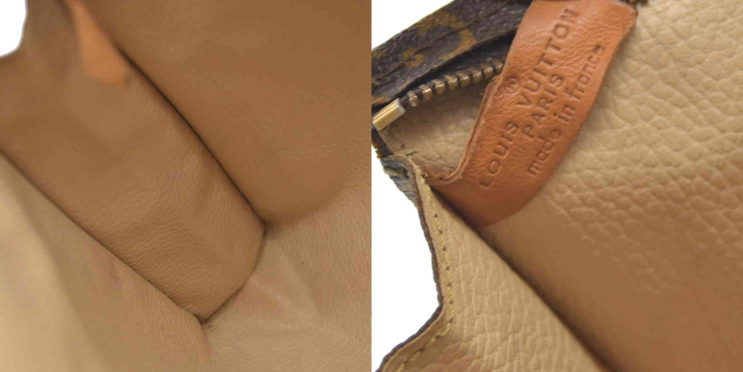 Louis Vuitton Monogram Poche Toilette 26 Cosmetics Pouch Purse Brown