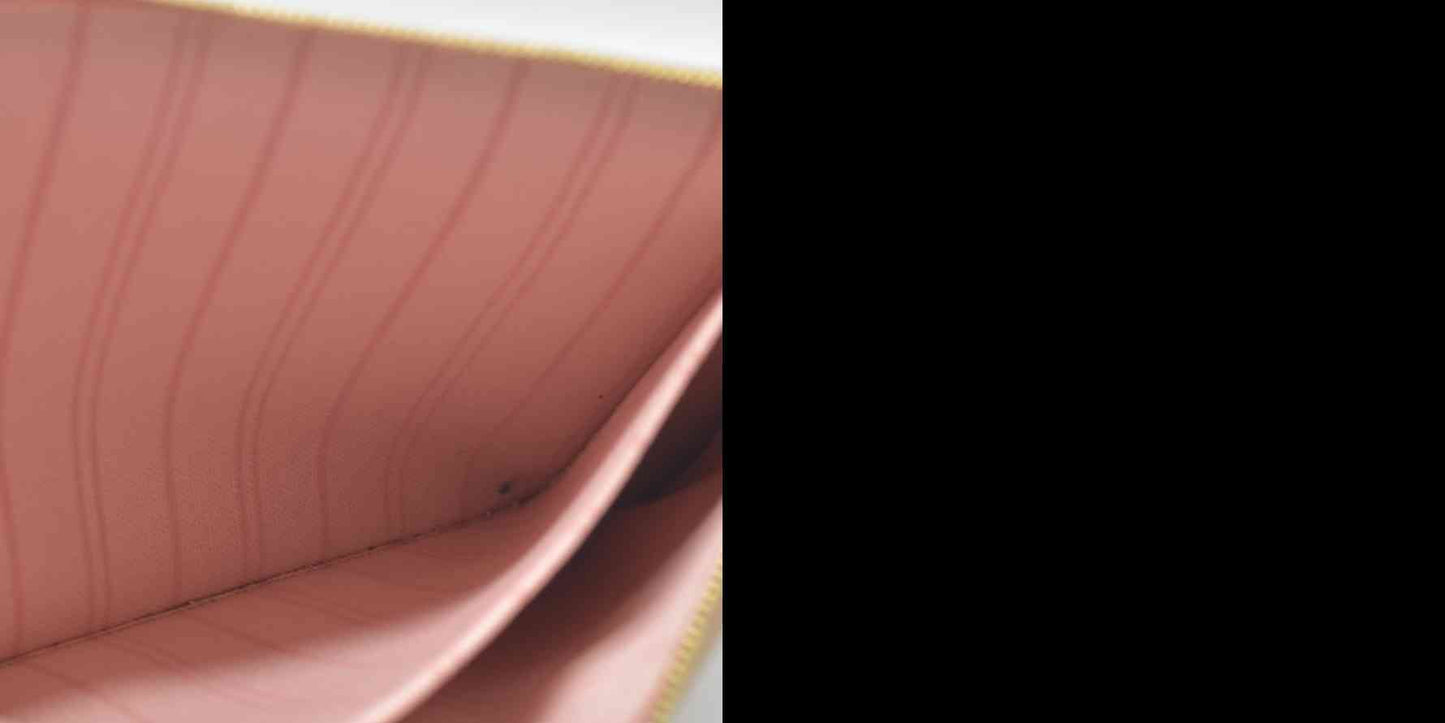 AUCTION $600 Louis Vuitton  Damier Azur Neverfull MM GM Pochette Rose Ballerine