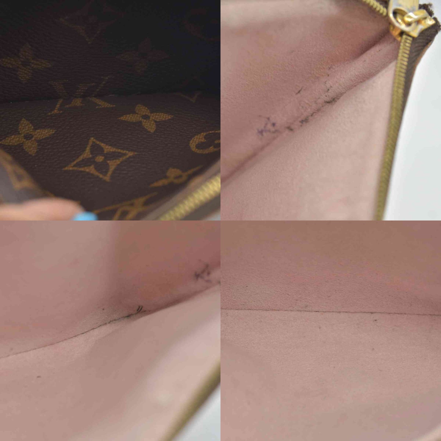 $1420 2019 Louis Vuitton Pochette Double Zipper Flower Monogram GI0169