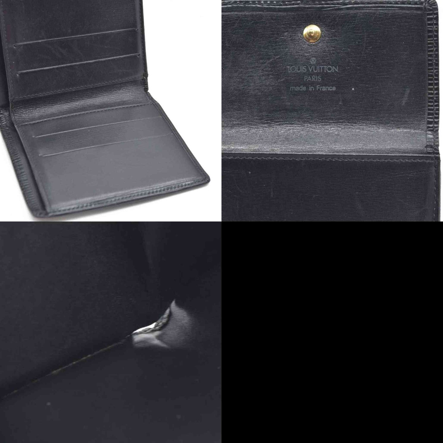 Louis Vuitton Epi Porte Feiulle Elise Credit Leather Trifold Wallet MI0942