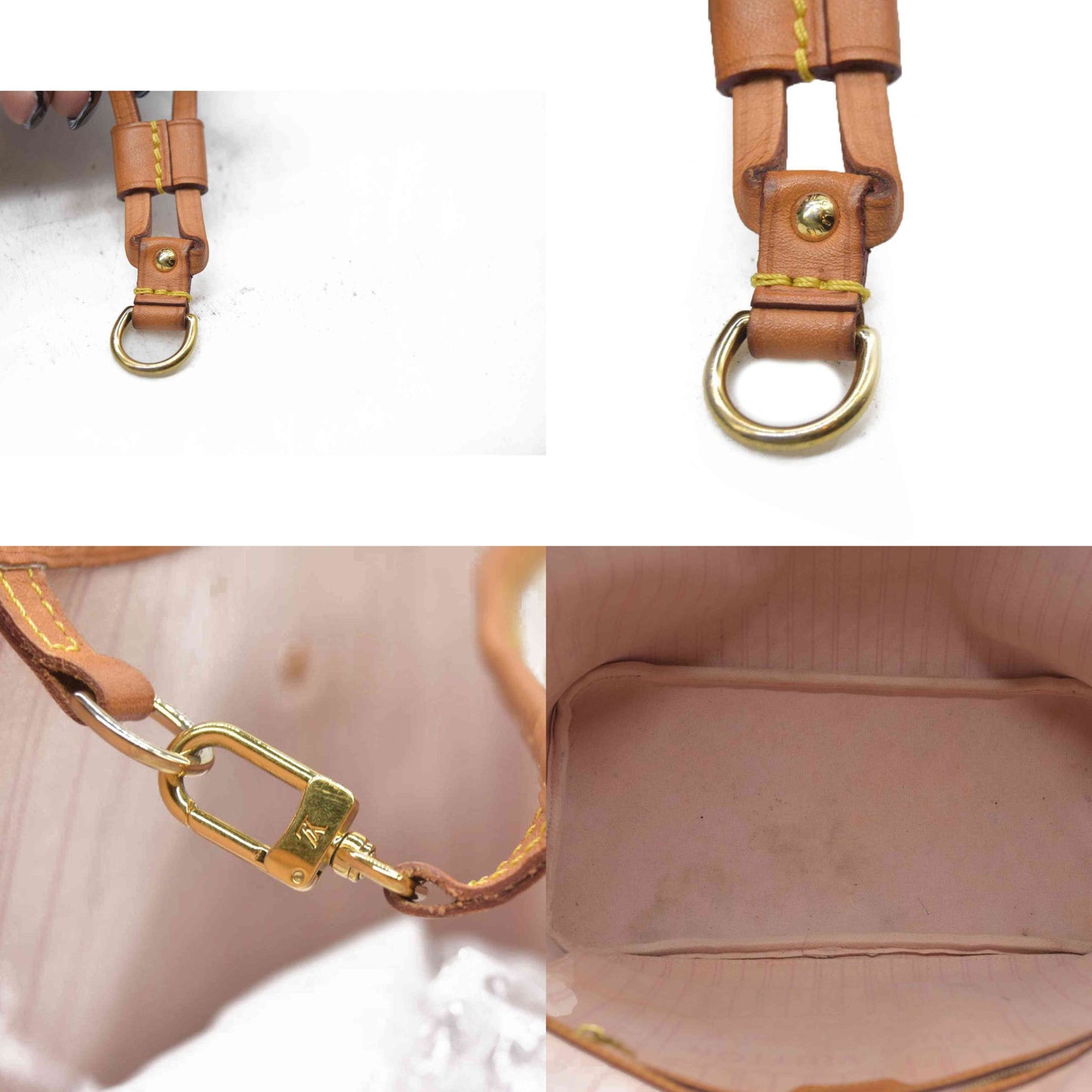 $2170 Louis Vuitton Damier Azur Neverfull MM SD4197 2017