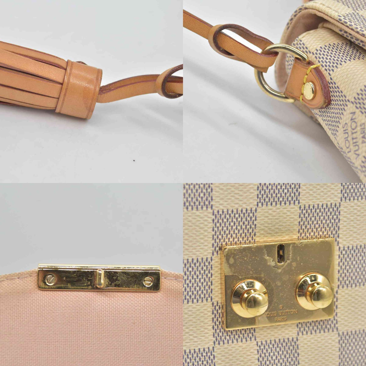 $2000 2016 Louis Vuitton Damier Azur Croisette TR5105