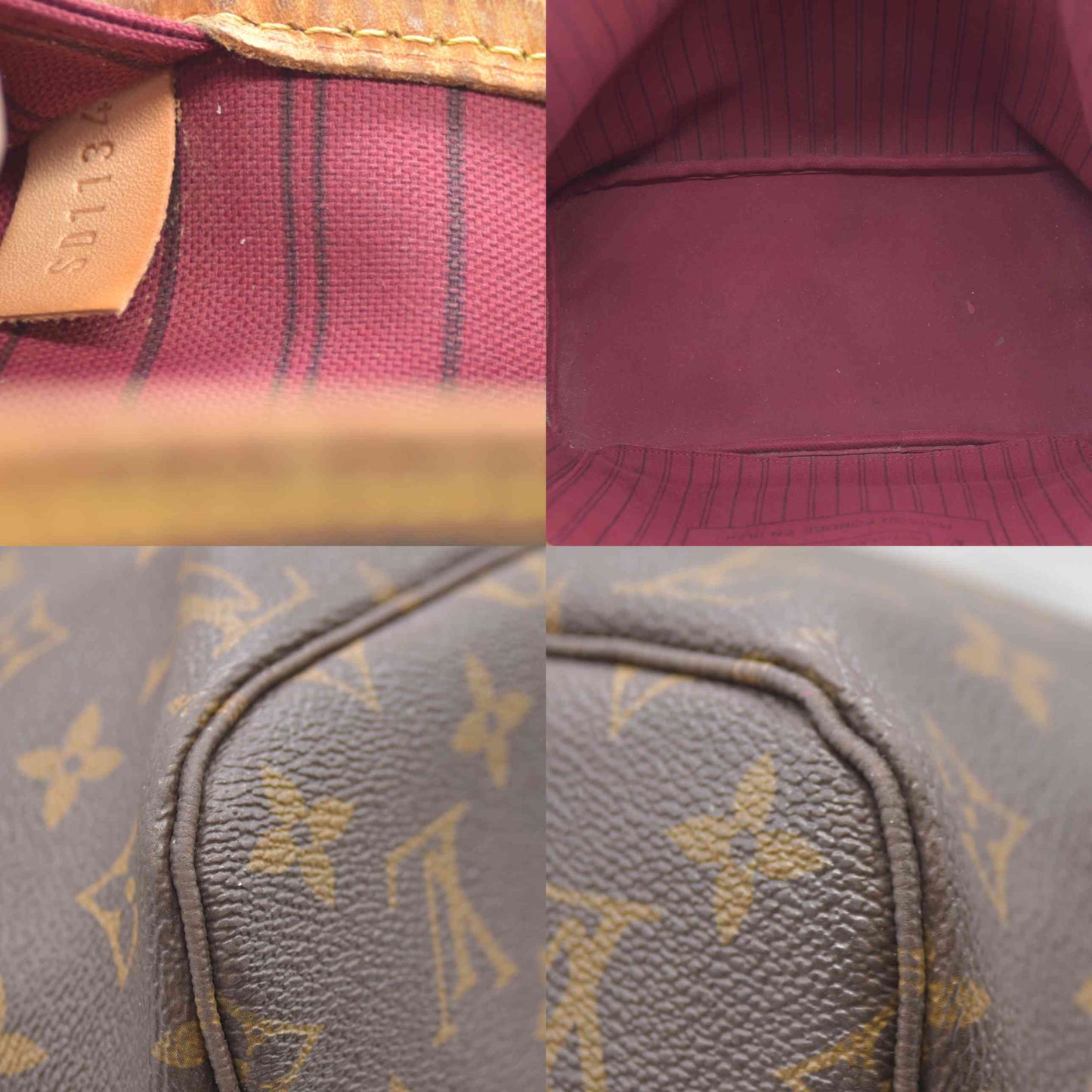 Louis Vuitton Neverfull MM Monogram with Pivoine Interior and Pouch SD1144