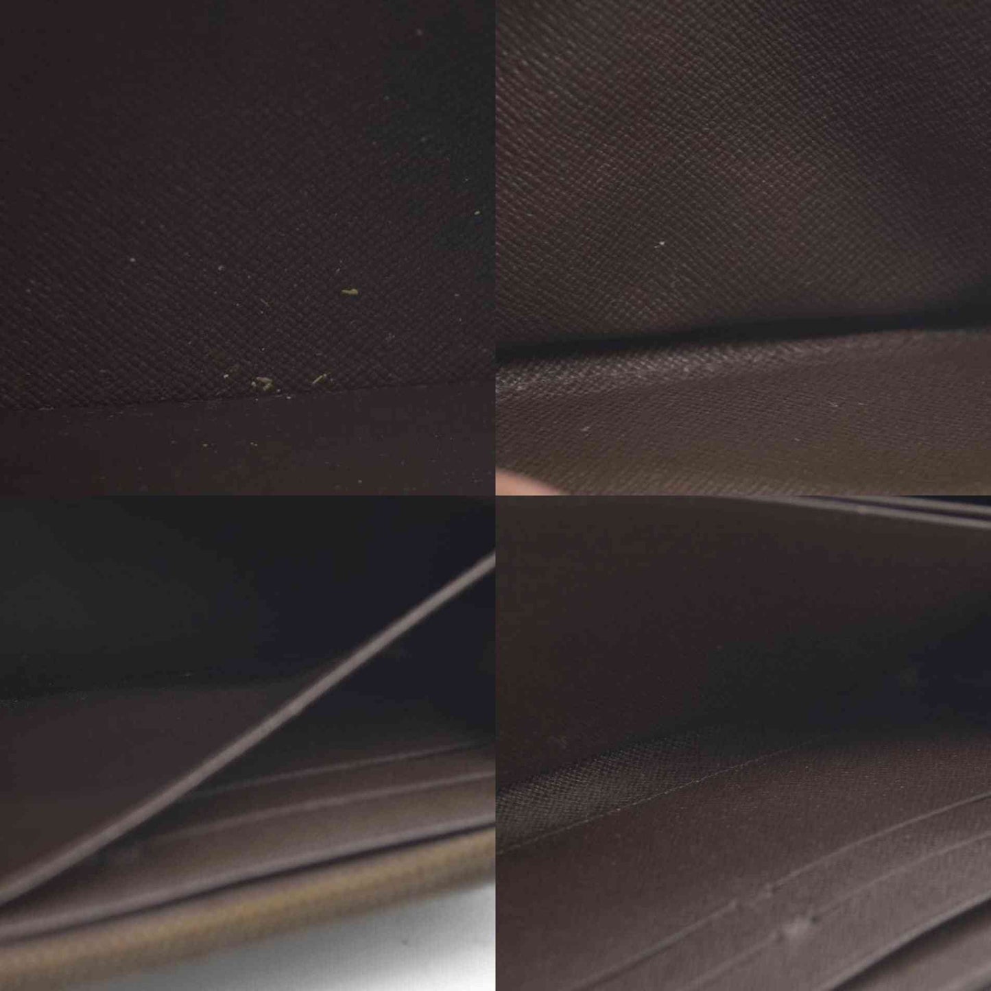 Louis Vuitton Damier Zippy Zip Around Long Wallet Purse Brown CA1099